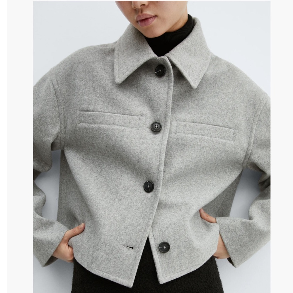 m a n g o • cropped jacket - Picture 2 of 5
